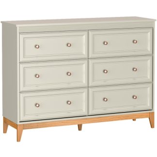 Kommode mit 6 Schubladen CHARLOTT