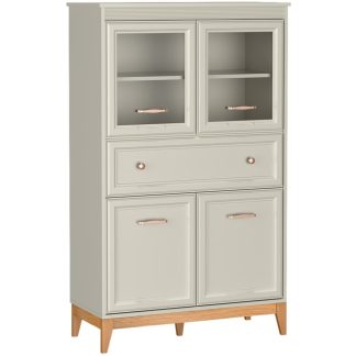 Vitrine mit 1 Schublade und 4 Türen CHARLOTT