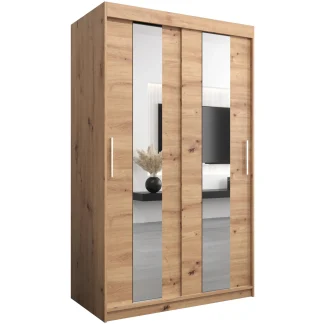 Schiebetürenschrank POLA 120 cm Eiche Artisan