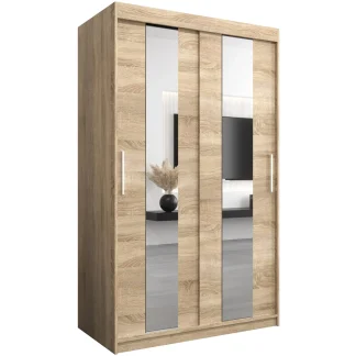 Schiebetürenschrank POLA 120 cm Eiche Sonoma