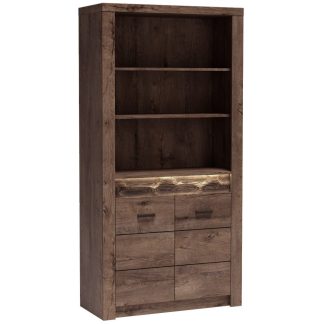 Hoche Bücherregal mit 2 Türen POLIS