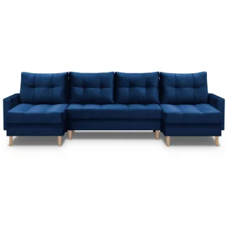 Ecksofa mit Schlaffunktion CANDI U marineblau