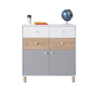 Kommode mit 4 Schubladen und 2 Türen FIGO
