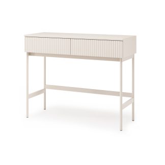 Konsolentisch mit 2 Schubladen und geriffelten Fronten SOFT