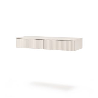 Hängender Konsolentisch mit geriffelten Fronten SOFT