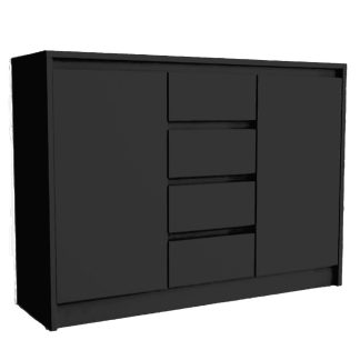 Kommode ANTHONY 2D4S Schwarz