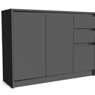 Kommode ANTHONY 3D2S Schwarz