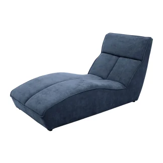 Chaiselongue SAN DIEGO im Velours Marine