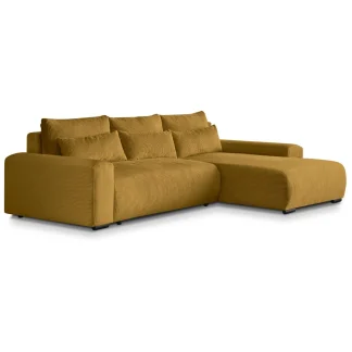 Ecksofa BENNY Gelb Rechts