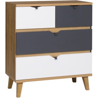 Kommode mit 4 Schubladen MORENO