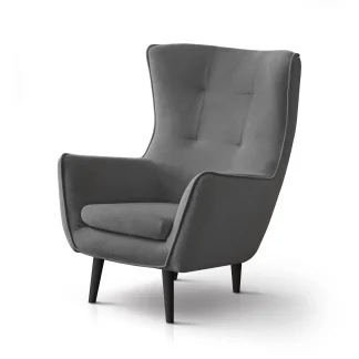 Sessel LOUIS Dunkelgrau