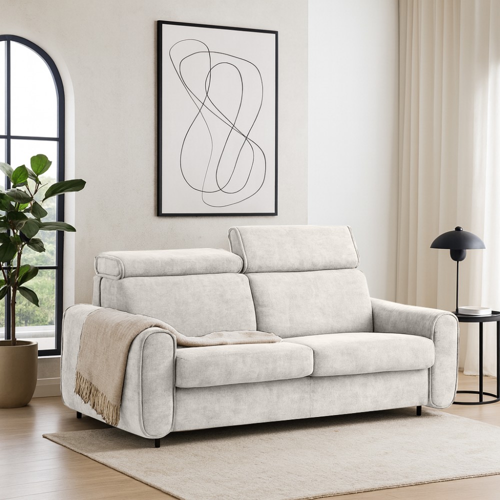Moderne PAVARTI Sofa im Wohnzimmer zur Beautysofa Jubiläumsaktion - 6. Geburtstagsgutschein.