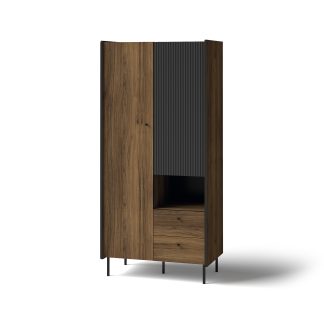 Drehtürenschrank mit 2 Türen und 2 Schubladen PIANO