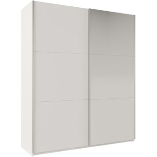 Schwebetürenschrank mit 2 Türen und Spiegel ROSSA