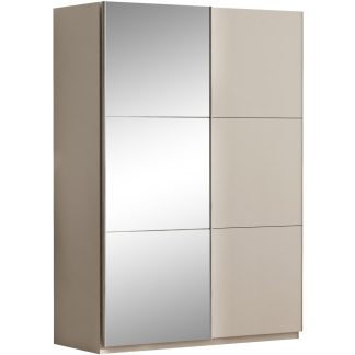 Schwebetürenschrank mit 2 Türen und Spiegel VISTO