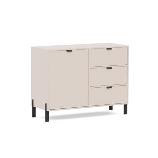 Kommode mit 1 Tür und 3 Schubladen CORTINA