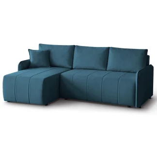 Ecksofa mit Schlaffunktion CAPRI L blau