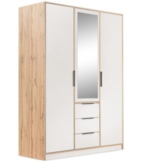 Drehtürenschrank mit 3 Türen und 3 Schubladen LIVO