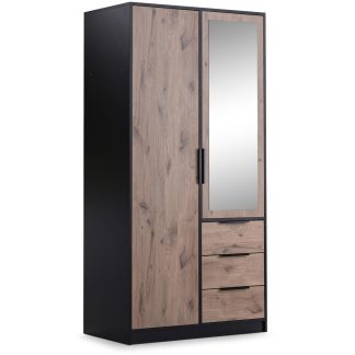 Drehtürenschrank mit 2 Türen und 3 Schubladen LIVO