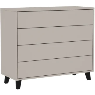 Kommode mit 4 Schubladen HOME kaschmir 100 cm