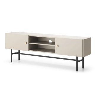 TV-Schrank mit 2 Türen und offenem Regal DALIA