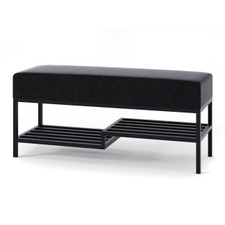 Polsterbank SHELF Schwarz 100 cm