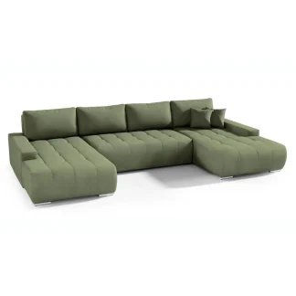 Ecksofa mit Schlaffunktion DRACO U Grün