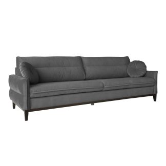 Sofa 3-Sitzer BELWEDER ohne Schlaffunktion Dunkelgrau