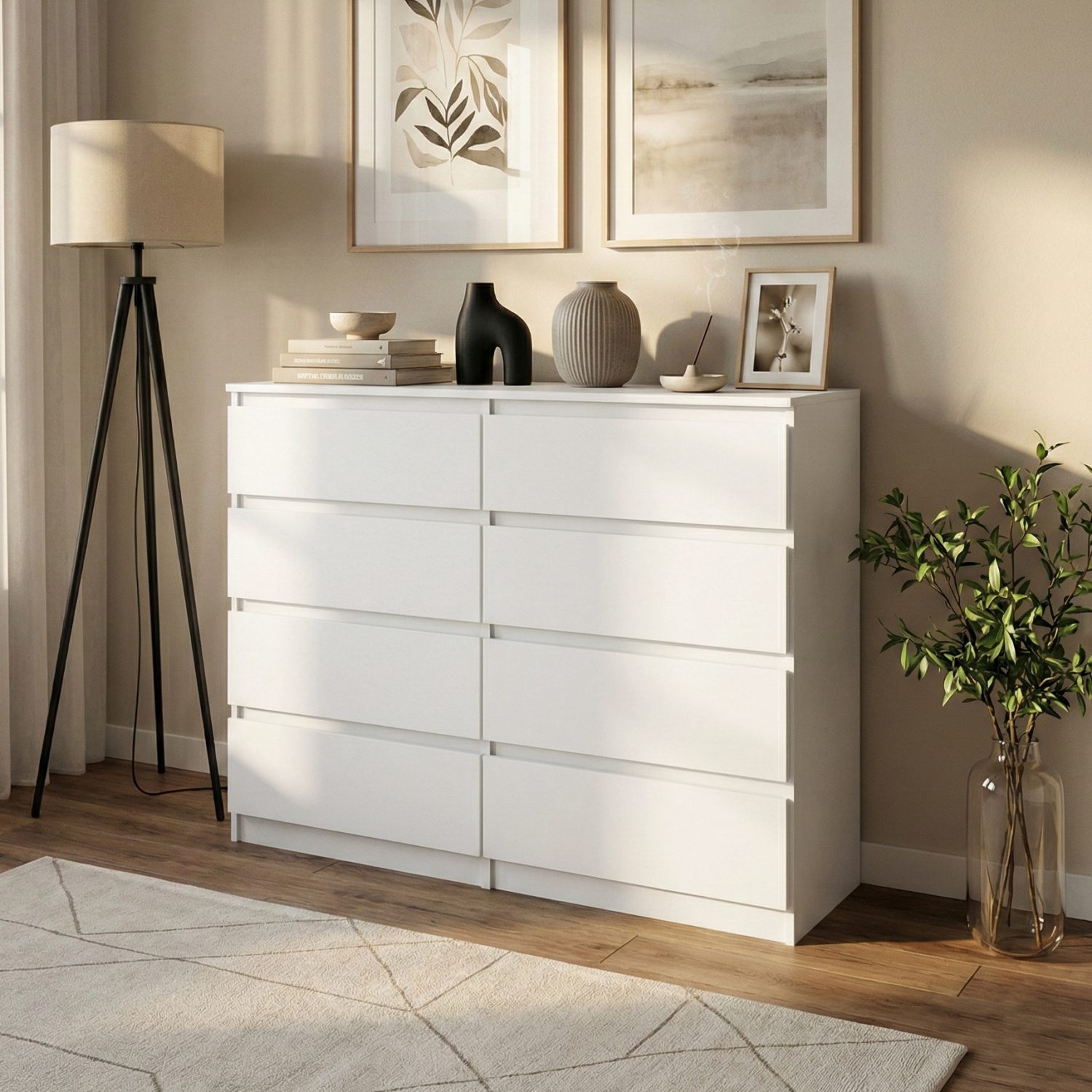 Komoda Lemon 100 8S bialy