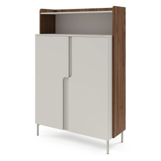 Kommode mit 2 Türen und offenem Regal POSITIVO
