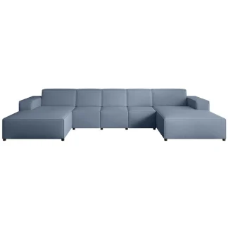 Ecksofa ohne Schlaffunktion PEDRO U XL Blau