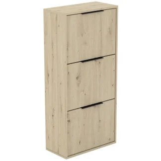 Schuhschrank mit 3 Türen MUNO Eiche Artisan