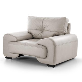 Klassischer Sessel aus Kunstleder OMEGA Beige