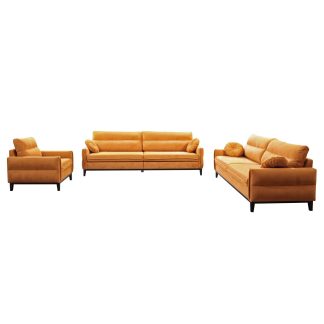 Polsterset BELWEDER Sofas+Sessel Orange