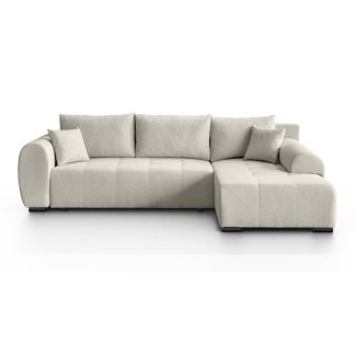 Ecksofa mit Schlaffunktion DIANA Beige rechts