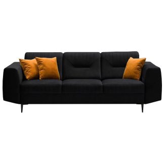 Sofa VENEZIA 3-Sitzer Schwarz