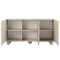 Adel komoda 3D 154cm kaszmir front otwarte biale tlo