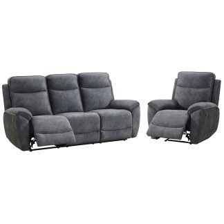 Polsterset DOLCE mit Relax-Funktion Sofa 3-Sitzer und Sessel
