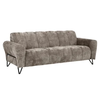Sofa ohne Schlaffunktion VOLARE 3-Sitzer Cappuccino