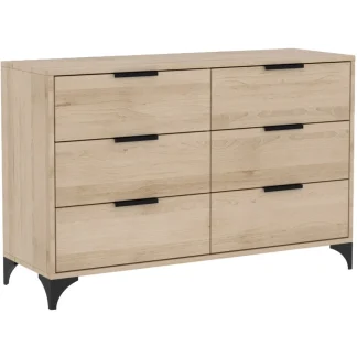 Kommode mit 6 Schubladen HOME Eiche Artisan