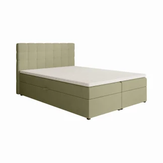 Doppelbett mit Bettkasten TOPIQ Olivgrün 160x200