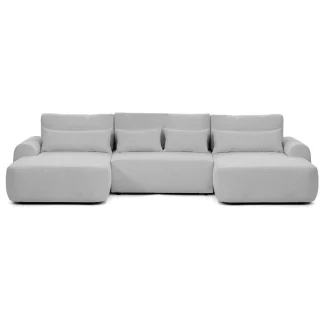 Ecksofa mit Schlaffunktion OLIVER U Grau