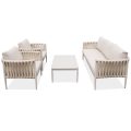 Monza - Riviera zestaw beige bok biale tlo