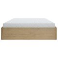 łóżko Sara 160cm materac Core dab cremona front biale tlo