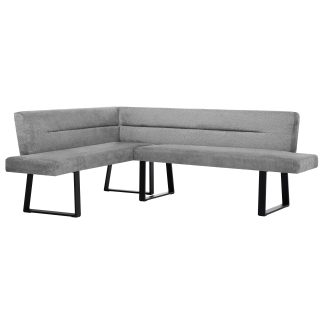 Eckbank CRESTO mit schwarzen Metallbeinen