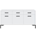 Komoda Selena 02 bialy front biale tlo