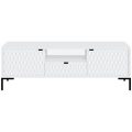 Stolik RTV Montreal bialy front biale tlo