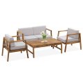 Viken acacia wood biale tlo