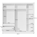 szafa manhattan wnętrze wymiary