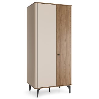 Drehtürenschrank mit 2 Türen und hohen Beinen AURORA